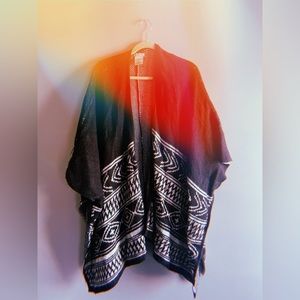 Merona/Target Black Poncho